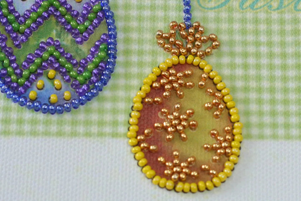 Bead Embroidery Kit Mini Bead embroidery kit Easter holiday