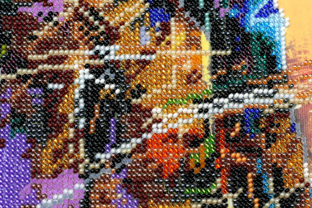 Bead Embroidery Kit Main Bead Embroidery Kit Saxophonist (Musical display)