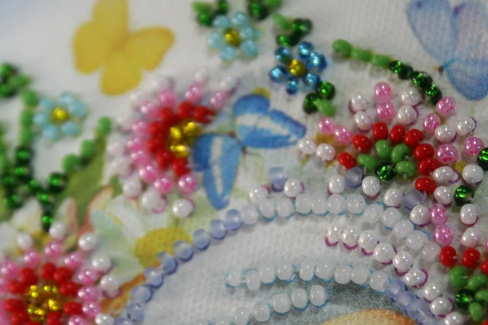 Postcards Bead Embroidery Kit Postcard Bead embroidery kit Baby boy – 1