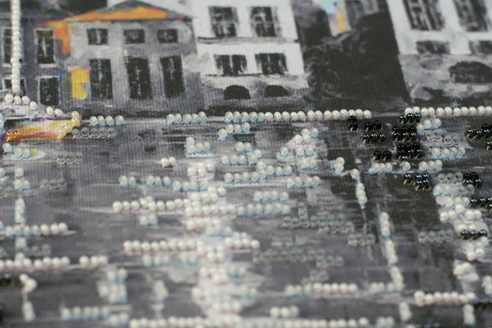 Bead Embroidery Kit Main Bead Embroidery Kit A town wakes up