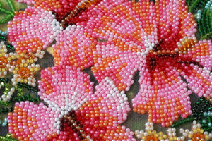 Bead Embroidery Kit Mid-sized bead embroidery kit Tanzanian flowers