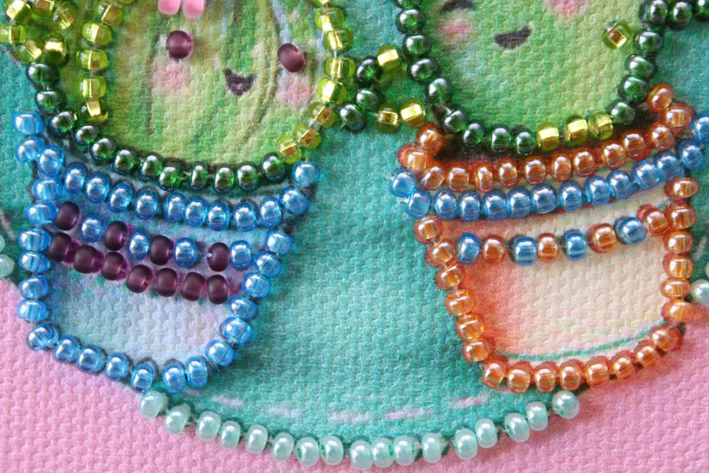 Magnets Bead Embroidery Kit Magnets Bead embroidery kit Little cacti
