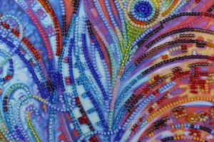 Bead Embroidery Kit Main Bead Embroidery Kit Magic feathers
