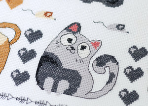 Cross Stitch Kit Cross-stitch kits Meow-meow