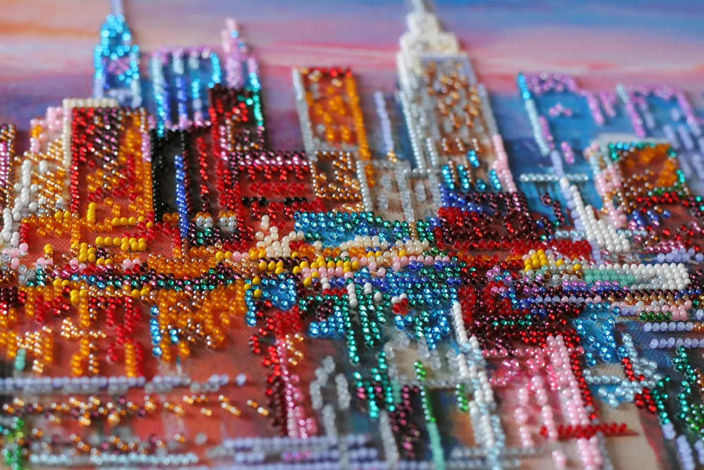 Bead Embroidery Kit Main Bead Embroidery Kit Evening city