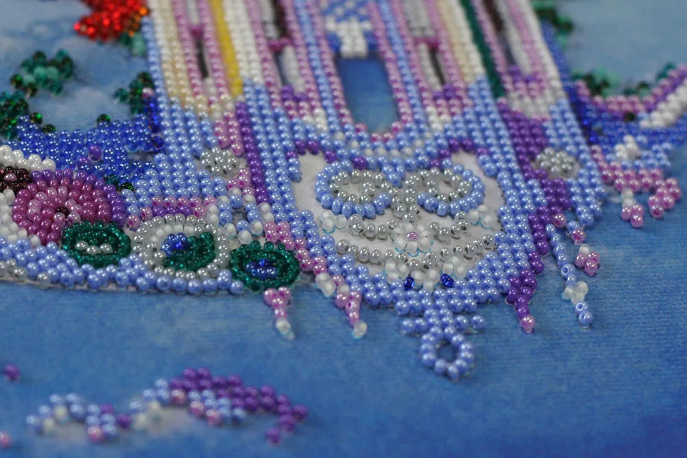 Bead Embroidery Kit Main Bead Embroidery Kit Face of the moon