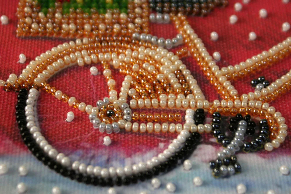 Bead Embroidery Kit Mini Bead embroidery kit Holiday time