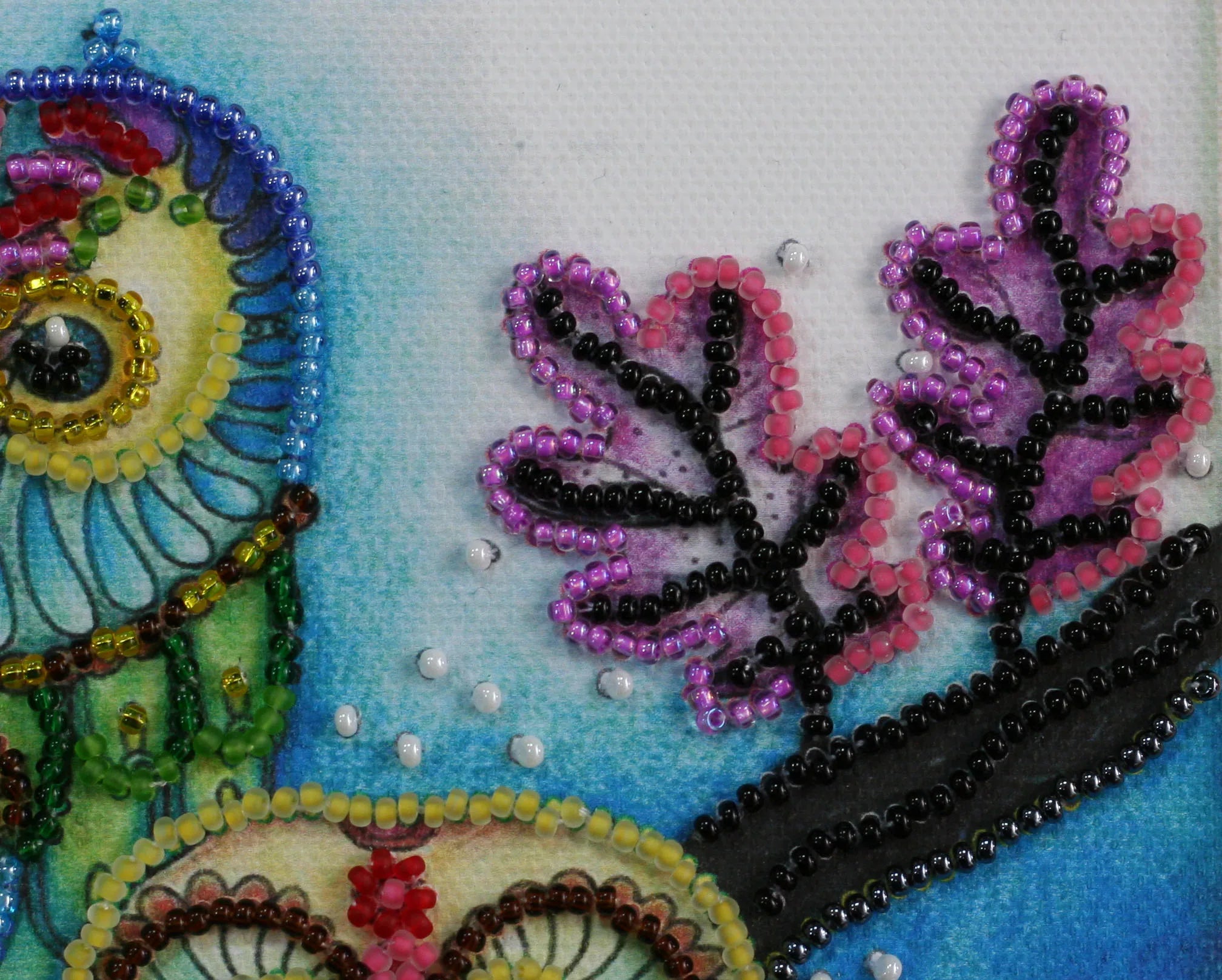 Bead Embroidery Kit Mini Bead embroidery kit Night couple