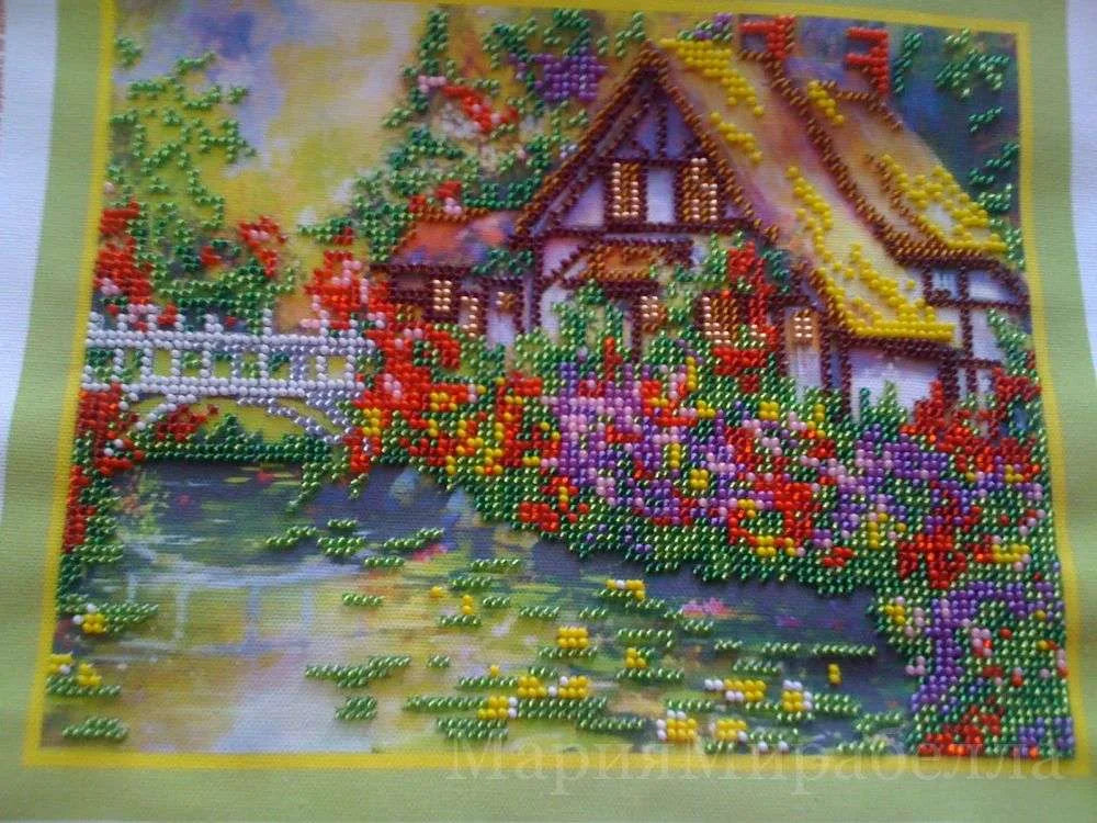 Bead Embroidery Kit Main Bead Embroidery Kit The old bridge