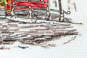 Cross Stitch Kit Cross-stitch kits Colored town-3