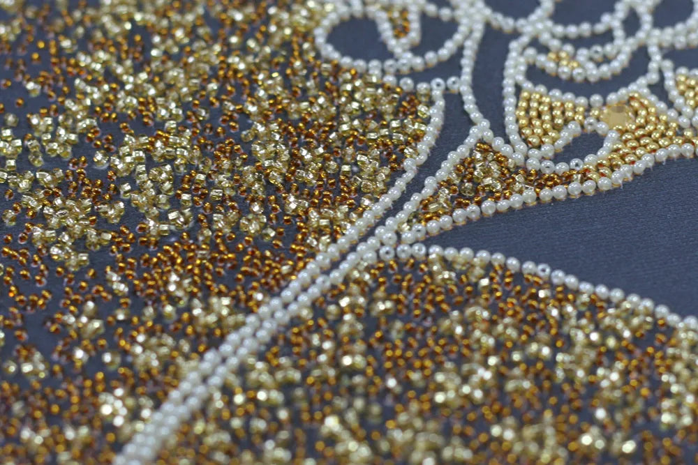 Bead Embroidery Kit Main Bead Embroidery Kit Black chrysanthemum