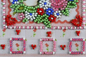 Postcards Bead Embroidery Kit Postcard Bead embroidery kit Gentle angel