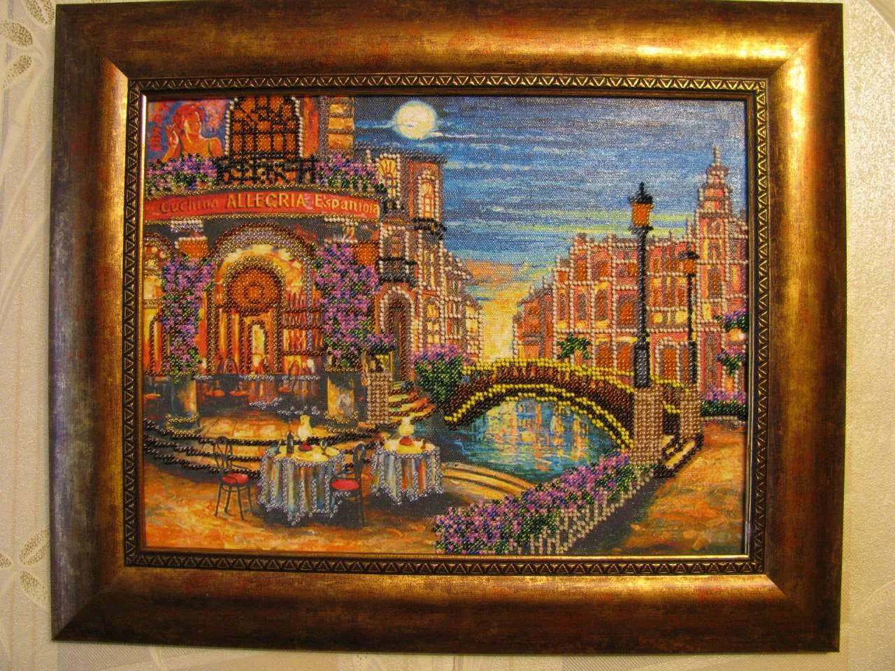 Bead Embroidery Kit Main Bead Embroidery Kit Evening in Seville