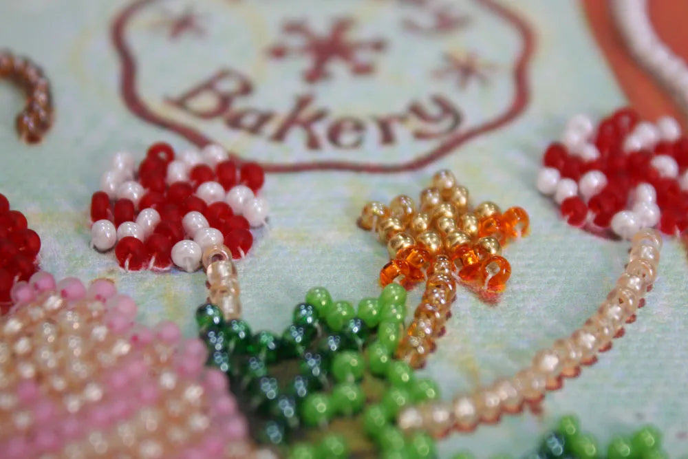 Bead Embroidery Kit Mini Bead embroidery kit Holiday sweets
