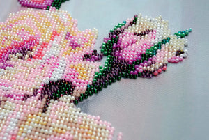 Bead Embroidery Kit Main Bead Embroidery Kit Gentle roses