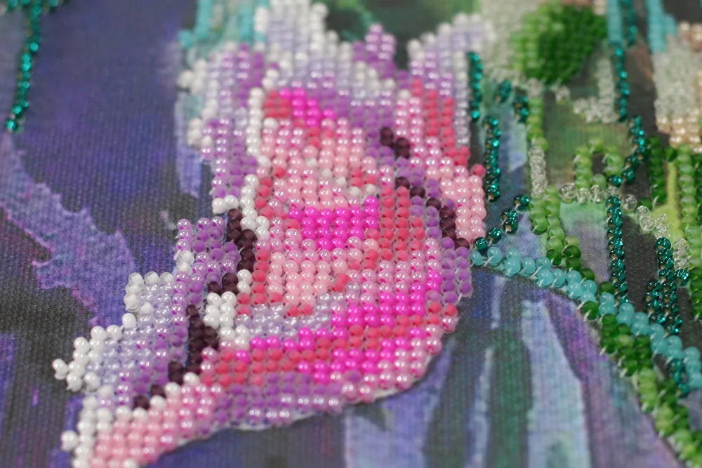 Bead Embroidery Kit Main Bead Embroidery Kit Delicate poppies