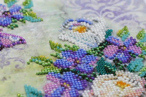 Bead Embroidery Kit Main Bead Embroidery Kit Flowers for your beloved