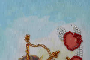 Postcards Bead Embroidery Kit Postcard Bead embroidery kit Happy Valentine's Day – 1