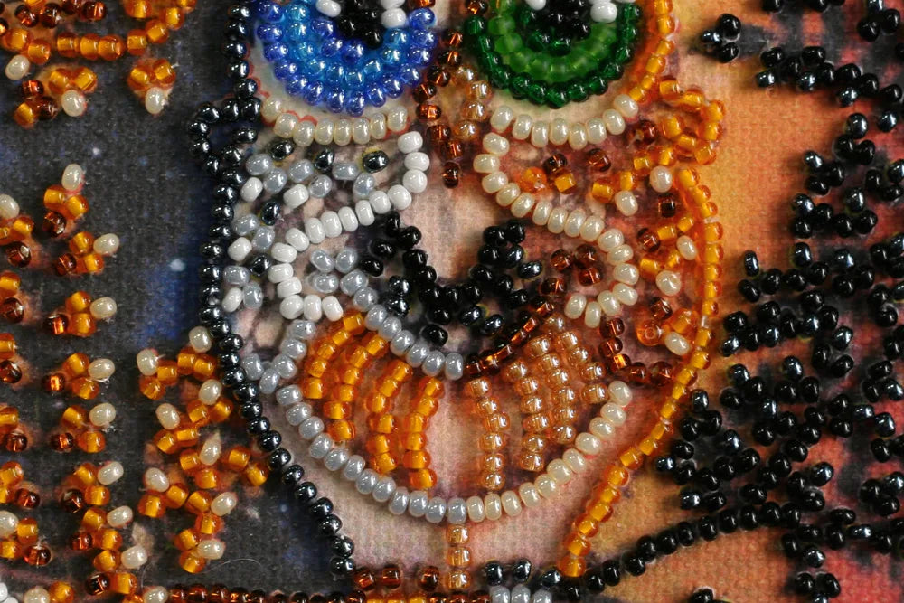 Bead Embroidery Kit Mini Bead embroidery kit Day and night
