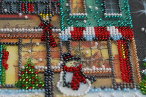 Bead Embroidery Kit Mid-sized bead embroidery kit Holiday town