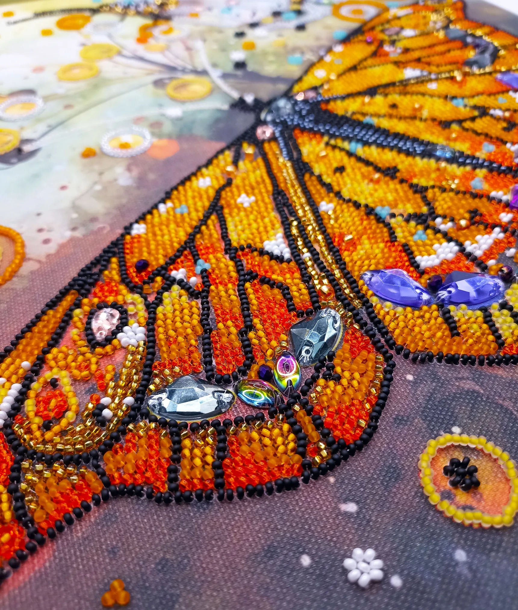 Bead Embroidery Kit Main Bead Embroidery Kit Amber flight