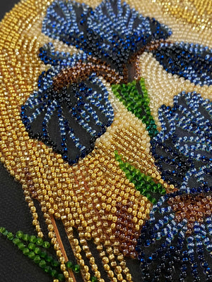 Bead Embroidery Kit Mid-sized bead embroidery kit Dancing in golden light