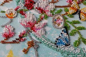 Bead Embroidery Kit Mid-sized bead embroidery kit Keys to the spring