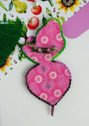 Brooch Embroidery Kit Decoration Beetroot (Decoration)
