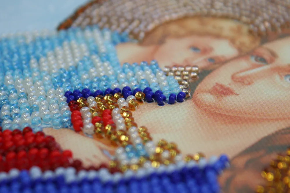 Bead Embroidery Kit Main Bead Embroidery Kit Icon of the Mother of God «Perishing»