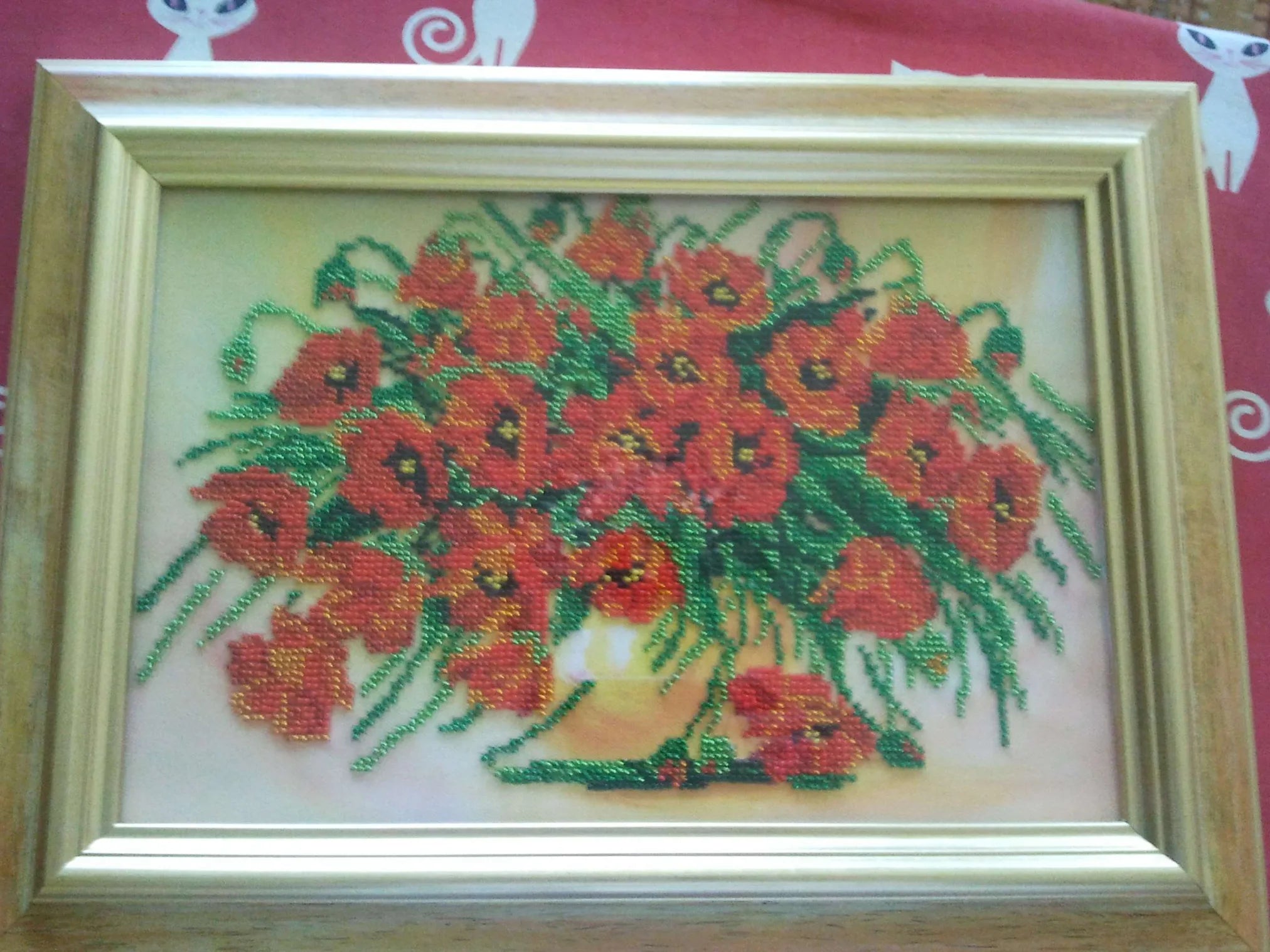 Bead Embroidery Kit Main Bead Embroidery Kit Scarlet glow