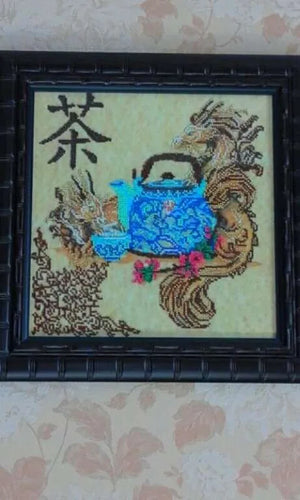 Bead Embroidery Kit Chinese tea-time