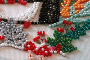 Bead Embroidery Kit Mid-sized bead embroidery kit Sweet winter