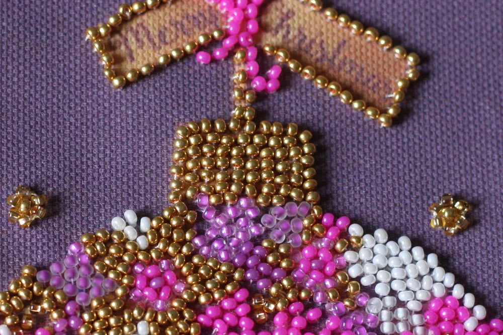 Bead Embroidery Kit Mini Bead embroidery kit Flower ball