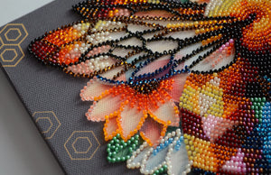 Bead Embroidery Kit Mid-sized bead embroidery kit Honey mosaic