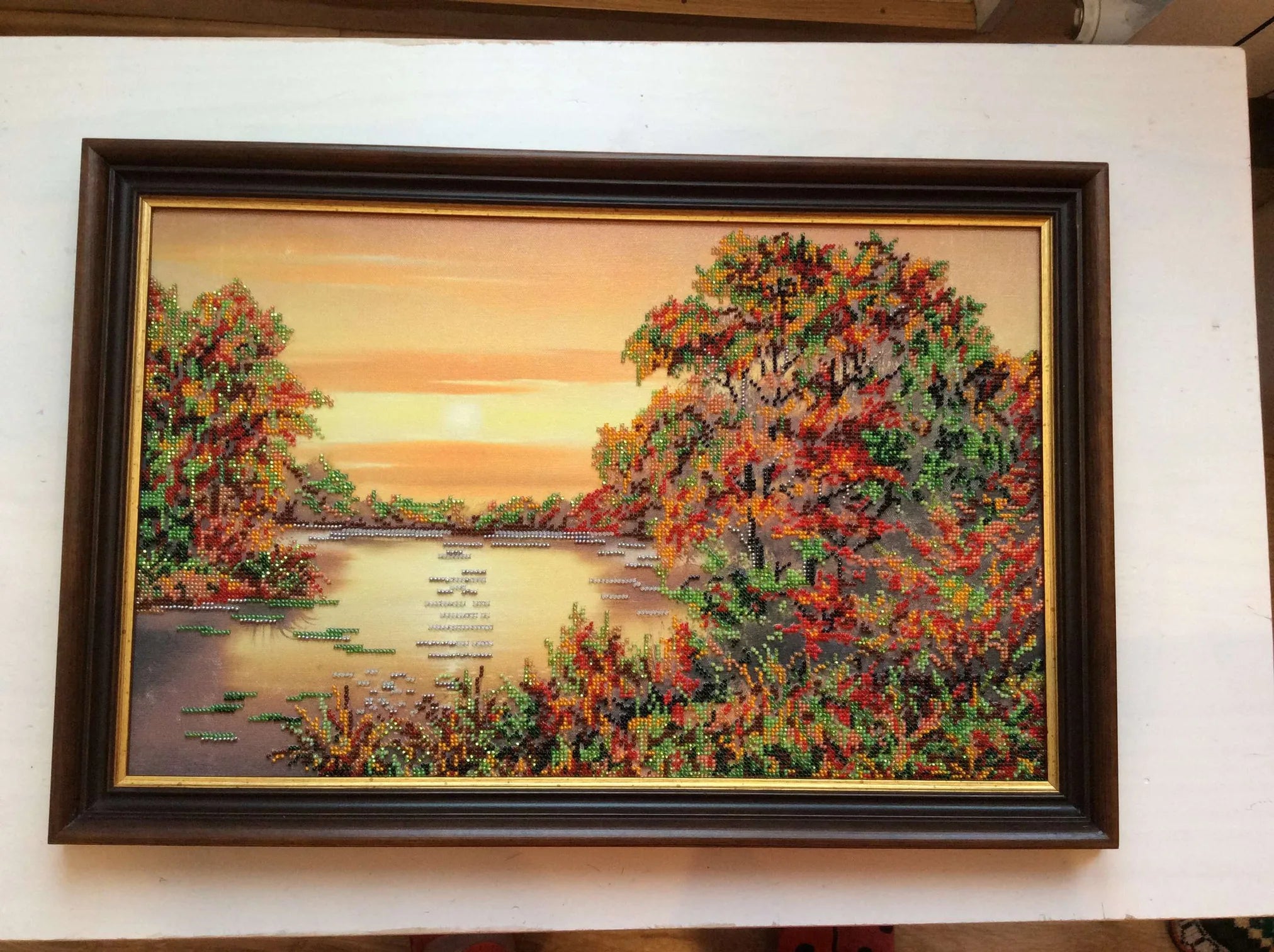 Bead Embroidery Kit Main Bead Embroidery Kit Quiet Sunset