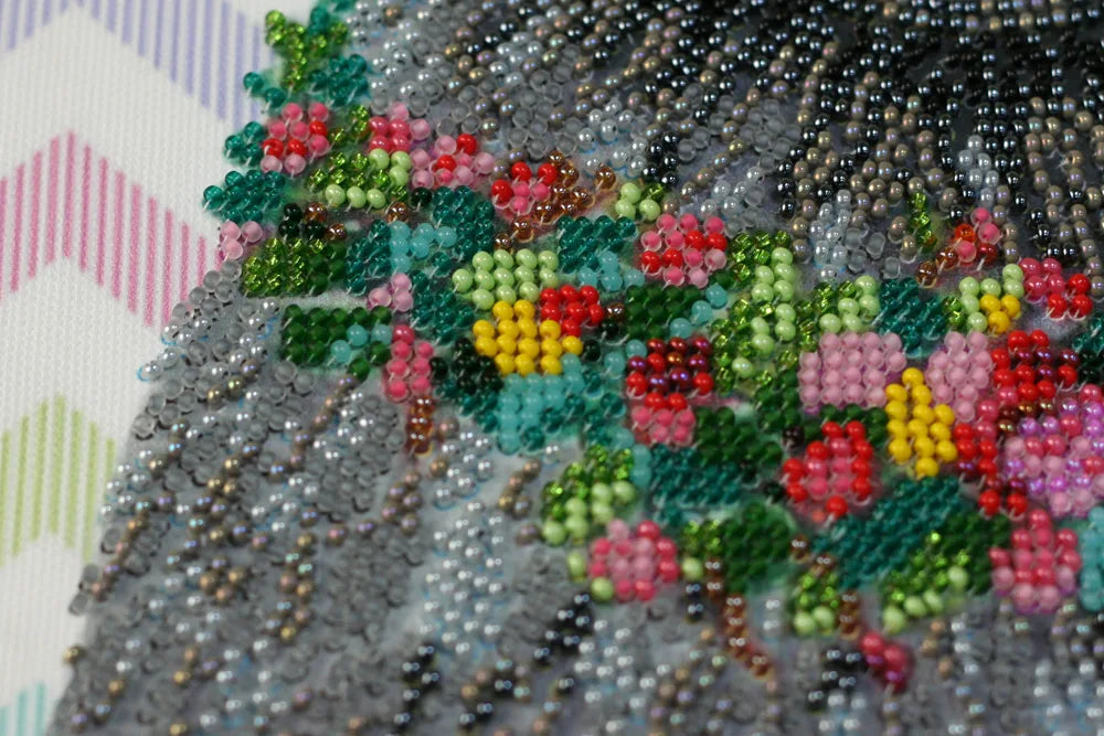 Bead Embroidery Kit Main Bead Embroidery Kit Raccoon wanted