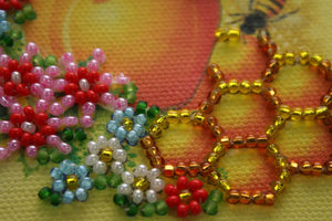 Magnets Bead Embroidery Kit Magnets Bead embroidery kit Honey