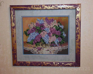 Bead Embroidery Kit Main Bead Embroidery Kit Lilacs