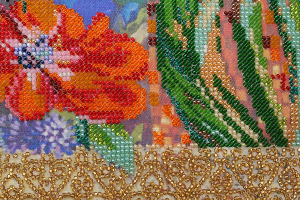 Bead Embroidery Kit Main Bead Embroidery Kit Anemone