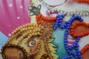 Bead Embroidery Kit Mini Bead embroidery kit On a rocking horse