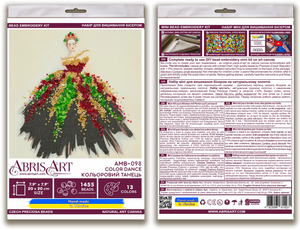 Bead Embroidery Kit Mid-sized bead embroidery kit Color dance