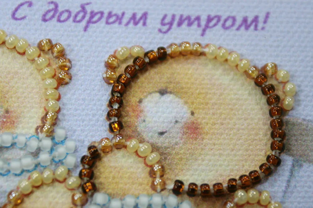 Magnets Bead Embroidery Kit Magnets Bead embroidery kit Good Morning