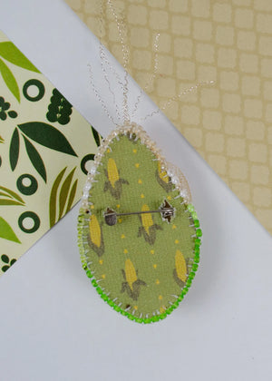 Brooch Embroidery Kit Decoration Corn (Decoration)
