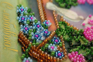 Postcards Bead Embroidery Kit Postcard Bead embroidery kit With love – 1
