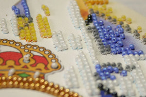 Bead Embroidery Kit Mini Bead embroidery kit FC Real Madrid