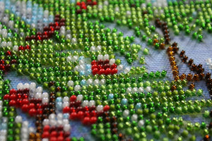 Bead Embroidery Kit Main Bead Embroidery Kit February frost