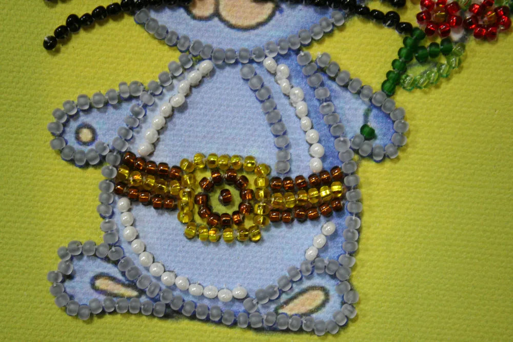 Postcards Bead Embroidery Kit Man's man – 1