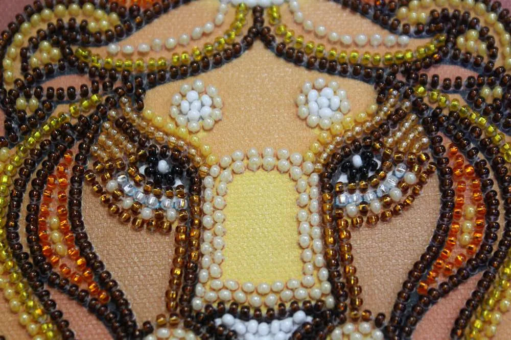 Bead Embroidery Kit Main Bead Embroidery Kit Leo