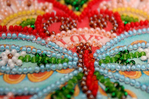 Bead Embroidery Kit Mini Bead embroidery kit Summer heart