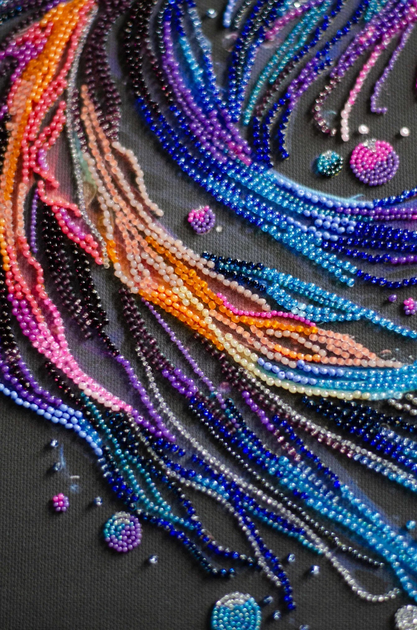 Bead Embroidery Kit Main Bead Embroidery Kit Waves of Color